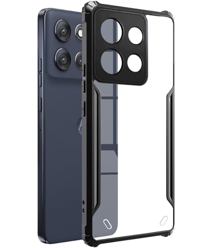 Image of Spazy Case Motorola G86 Back Cover | Transparent Crystal Clear Hard PC Back Case with TPU Bumper, Drop Protection Case Cover for Motorola G86