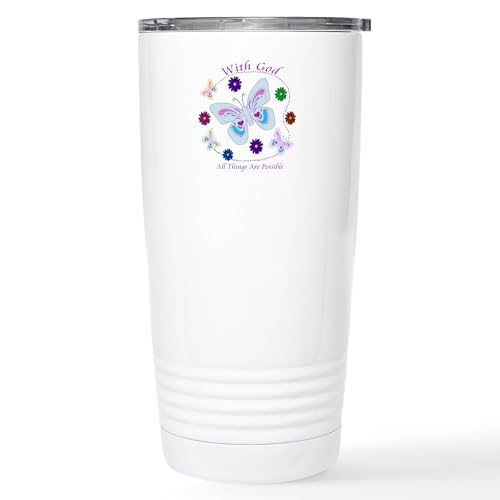 CafePress With God All Things Are Possible Stainless Steel T 20 oz. Insulated Stainless Steel Coffee Tumbler