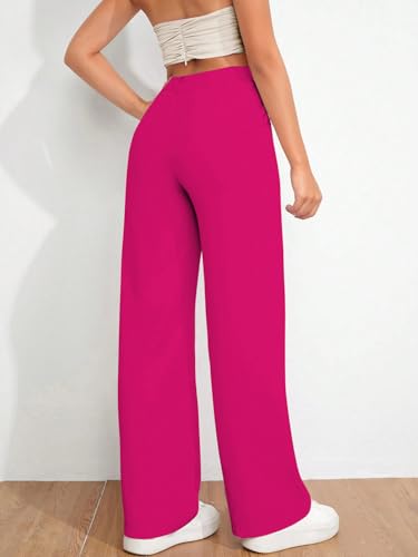 Image of Toochki Trousers for Woman Pants Women's Formal Office Korean | Black Track Pant | Straight | Cotton Spandex Stretchable Trouser | High-Waisted Bottom Wear