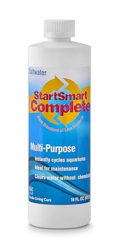 Image of TLC Products StartSmart Complete Saltwater Aquarium Cycle Starter & Beneficial Nitrifiers, Supports Clear Water & Biofiltration, Reduces Excess Sludge, 16 oz. (473 ml)