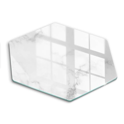Protection plaque cuisson induction en verre hectagonal effet marbre - 2