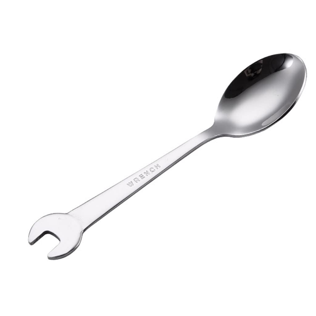 Fork Spoon,SOFEA Stainless Steel Spanner Spoon Fork Creative Wrench Shape Dinnerware Tableware