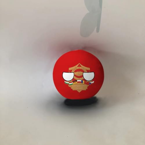 QXXKJDF 7.9-inch Polish Country Ball Plush Country Ball, Flags of Canada, NATO, Iceland, Poland, Jamaica, Plush Toy Country Balls, Interior Decoration, (Huayue,3.7in)