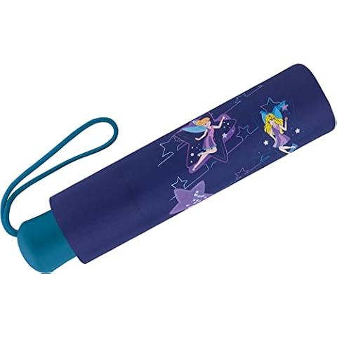 Scout Kinder-Taschenschirm mit reflektierendem Streifen Blue Star Cover