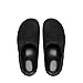 CAGLGLZ Real Fur Slides Mules for Women Round Toe Slip on Sandals Fuzzy Luxury Platform Clogs Slippers Comfortable Fashion Cute Shoes(Black,9)
