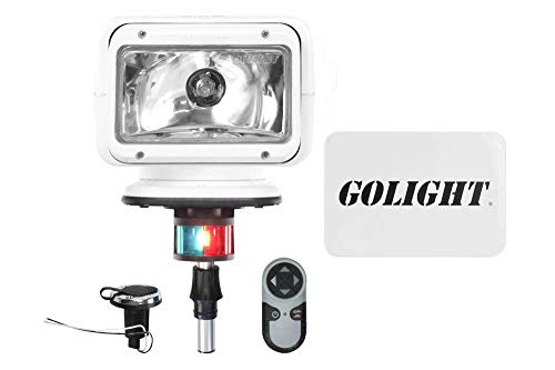 Golight Remote Control Boat Spotlight GL-2100-6-E with 6 inch Post Mount - Perko