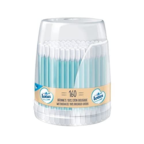 Lotus CotonTiges en Papier et Coton Bio, 120g