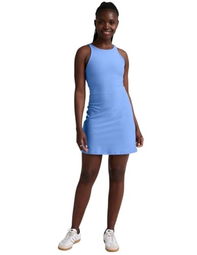 Beyond Yoga Women's Spacedye Refocus Dress, Flower Blue Heather, Medium