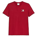 diadora t-shirt ss core uomo maglia cotone sport tinta unita logo 102.179485 taglia m colore principale carmine red