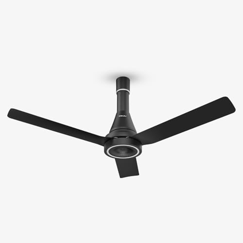 Bajaj Airlark 1200MM Ceiling Fans For Home | BEE Star Rated | Super 5 Tuff Technology | Telescopic Seamless Canopy | High Air Delivery | 5-Yr Warranty 【Satin Black & Chrome】 Bajaj Airlark 1200MM Ceiling Fans For Home | BEE Star Rated | Super 5 Tuff Technology | Telescopic Seamless Canopy | High Air Delivery | 5-Yr Warranty 【Satin Black & Chrome】