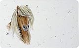 IHR - 859800 - Frühstücksbrettchen, Farmfriends, Pferd, Melamin, 23,5cm x 14,5cm, naturweiß