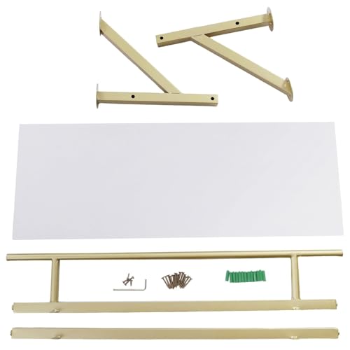 Perchero de pared con estante para ropa y organización del hogar 7