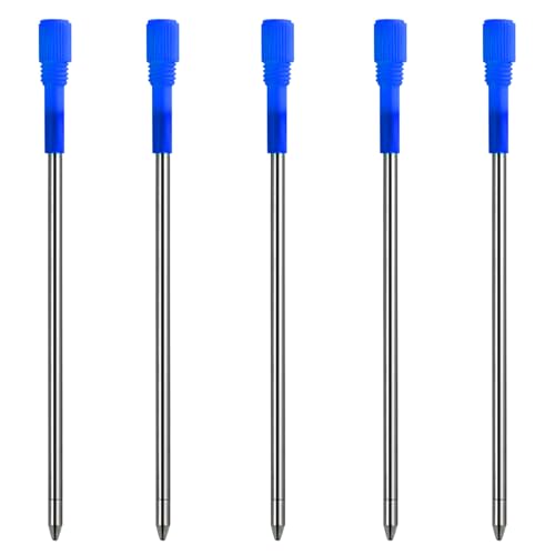 Recharges de stylo à bille bleu pour stylos diamant et fournitures de bureau élégantes