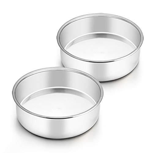 TeamFar 6 Inch Round Cake Pan Set