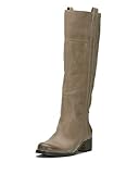 Lucky Brand Women's Hybiscus Wide Calf Riding Boot Fashion, Silver Cloud, 9.5