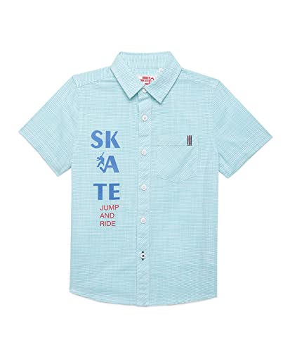 Image of Under Fourteen Only Solid Regular Fit Shirts for Boys