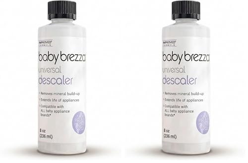 Image of Baby Brezza Descaler 8 oz. Made in USA. Universal Descaling Solution and other appliances. Removes mineral build-up and extends your machine’s lifespan, (Pack of 2)