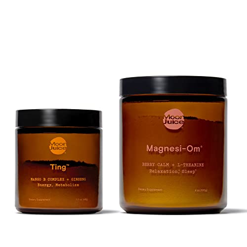 Ting & Magnesi-Om by Moon Juice | Ting Vitamin B Complex & Ginseng for Caffeine-Free Natural Energy & Magnesi-Om Magnesium Powder Supplement for Relaxation | Caffeine-Free Energy & Deep Relaxation