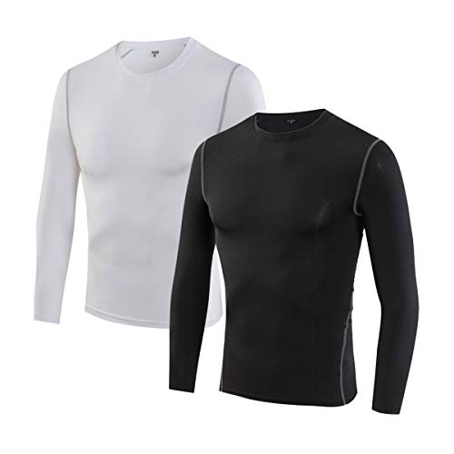 LANBAOSI Boys&Girls Long Sleeve Compression Soccer Practice T-Shirt