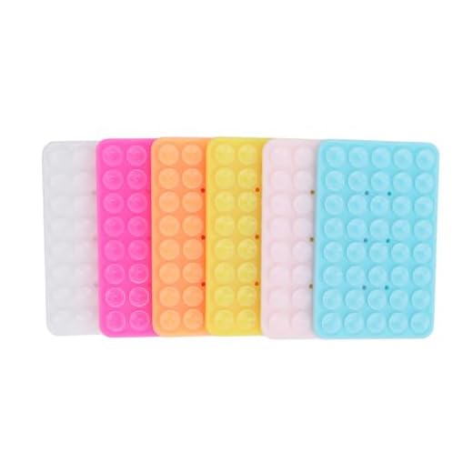 6 Pack Suction Phone Case Mount, Silicone Suction Cups Phone Case, Mirror Shower Phone Holder, Strong Grip Holder for Smartphone