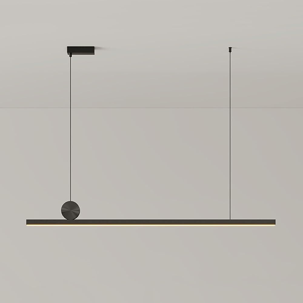 Suspension LED bureau hauteur réglable avec éclairage noir 100cm - 8