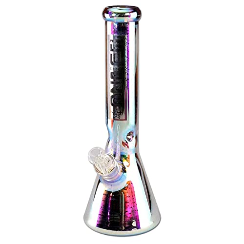 Blaze Glass Flashy Icebong mit LED-Licht Glasbong Wasserpfeife 390 mm Hoch/Schliff: NS 19 / ∅ 50 mm - 420QUEENZ Bong…