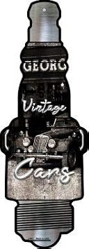SMART BLONDE Vintage Cars Novelty Metal Spark Plug Sign J-061