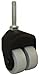 Jacob Holtz 155-2XTPR-24 1-1/2" X-Caster, thermplastic Rubber Dual Wheel Caster (Set of 4)