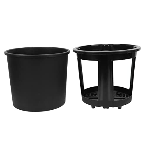 BESPORTBLE Seau De Plantation pour Pomme De Terre Et Gingembre Seau Respirant Multifonction pour Culture De Patate Douce Arachide Et Légumes Potage Facile pour Jardin Et Maison Hauteur Noir