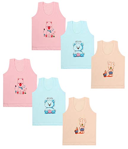 Image of superminis Cotton Vests /Baniyan /Inner Wear - Regular Fit, Sleeveless, Printed Sandos for Girls, Boys and Kids