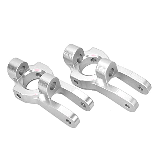 DGLDCSHUAI Portador de Buje Delantero de aleación de Aluminio (L/R) para WL Toys 1/10-K949 Piezas de Accesorios de Coche RC (Plata K949-002S)