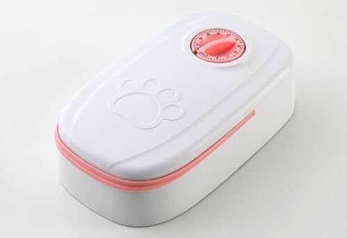 KOKUMON 自動給餌器 ペットフィーダー猫 犬 2食分 餌やり器 タイマー設定 小型 コンパクト 電池式 タイマー式 タイムフィーダー エサ入れ 犬の給餌ステーションウォーターディスペンサー