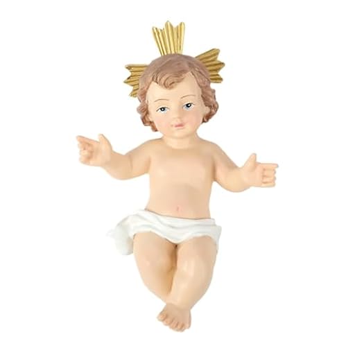 Figura de resina de bebé Jesús, muñeco niño Jesús, estatua coleccionable de belén y regalo de fe santa | Ya disponible en tu tienda friki favorita! En mundofriki.es!