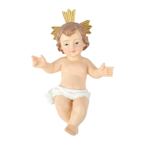Figura de resina de bebé Jesús, muñeco niño Jesús, estatua