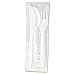 Boardwalk COMBOKIT Three-Piece Wrapped Cutlery Kit, Fork, Knife, Spoon, White (Case of 250)