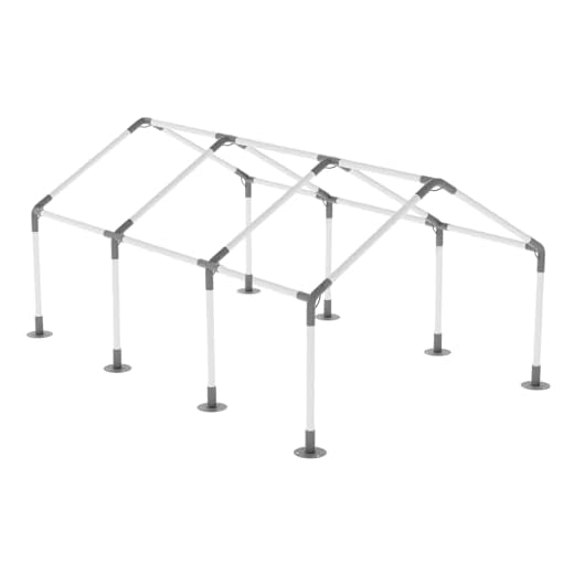 ICITYWALL 8 Leg Carport Kits，High Peak Canopy Fitting Kit with 1-3/8" ID, Galvanized Steel Carport Connectors, shed Frame kit DIY Project