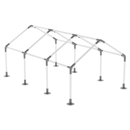 ICITYWALL 8 Leg Carport Kits,High Peak Canopy Fitting Kit with 1-3/8" ID, Galvanized Steel Carport Connectors, shed Frame kit DIY Project by ICITYWALL - Used condition - US$125.28