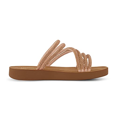 CUSHIONAIRE Women's Athena rhinestone sandal +Memory Foam4