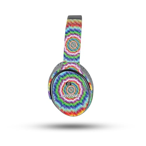 Image of MightySkins Carbon Fiber Skin Compatible with Bose QuietComfort 35 II Headphones - Vibration | Protective, Durable Textured Carbon Fiber Finish | Easy to Apply, Remove, and Change Style
