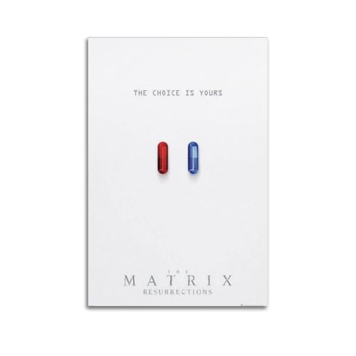 BGHUENQ Póster de la película The Matrix 1 póster decorativo de lienzo para pared e impresión artística moderna para decoración de dormitorio familiar, pósteres de 20 x 30 pulgadas (50 x 75 cm)