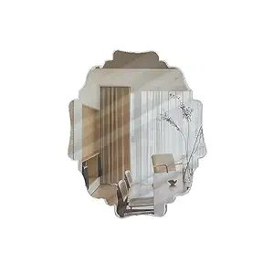 Ammar Glass Frameless Decorative Wall Mirror Inch | Bathroom Mirror, Vanity Mirror, Living Room Mirror, Or Bedroom Mirror | 24 X 30 Inches | Bevelled Mirror | Made in India (CMP2430)