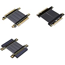 ADT-Link PCI-Express 4.0/3.0 8X to pcie x8 Jumpers Riser Extension Cable Graphics Cards Male-Male Female-Female pcie Riser Cable 50cm, M88AA4.0 Tx to Tx
