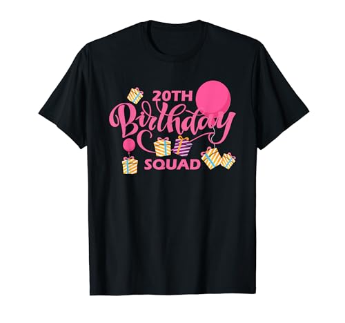 20th Birthday Squad Camiseta