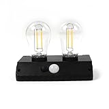 PremiumAV Solar Motion Sensor Wall Light YT-819 – 2W Outdoor LED Lamp with Dual Filament Bulbs, Auto On/Off for Garden, Patio, Walkway, Yard & Security Lighting (1 Pack)