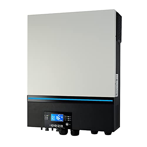 Image of Iconica MAX 8000W 48V hybrid pure sine wave inverter with 8000W dual-input 500V MPPT solar controller, 120A mains battery charger, parallel capability and Wi-Fi mobile monitoring (No battery required)