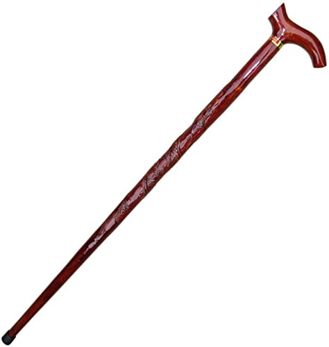 Stick de marche en bois pour handicapé et senior, béquille allongée de 88 cm