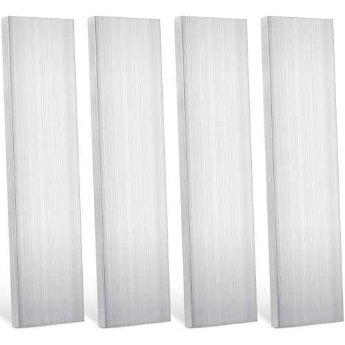 Therwen 4 Pcs 3/8"x 3" Aluminum Flat Bar 12" Long 6061 Aluminum Plate