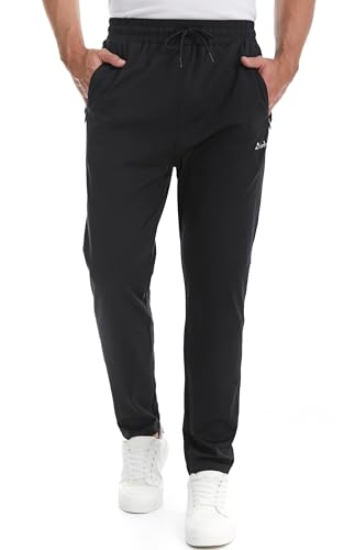 clothin Men's Athletic Pants with Zipper Pockets Running Sweatpants for Jogging Workout Training Lounge Casual Sport2