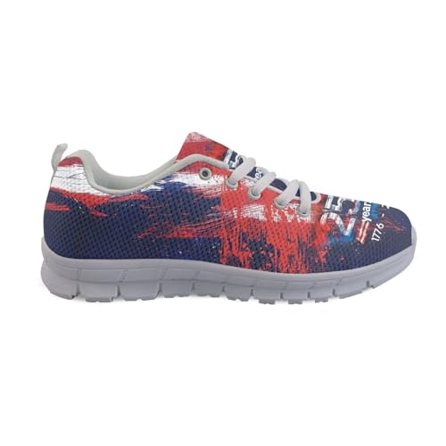 Image of GIFTPUZZ Mens Lace Up Athletic Trainers Running Sneakers Wedge Breathable Gym Lightweight Sports Tennis Shoes