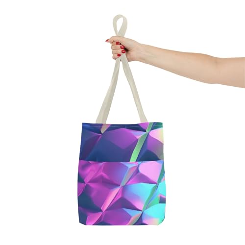 Iridescent Geometric Tote Bag - Stylish and Vibrant Carryall for Everyday Use4